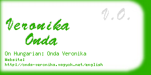 veronika onda business card